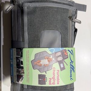 Gray Portable Changing Pad